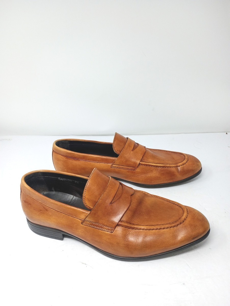 G. Brown Cannon Leather Penny Loafers Men display picture 2