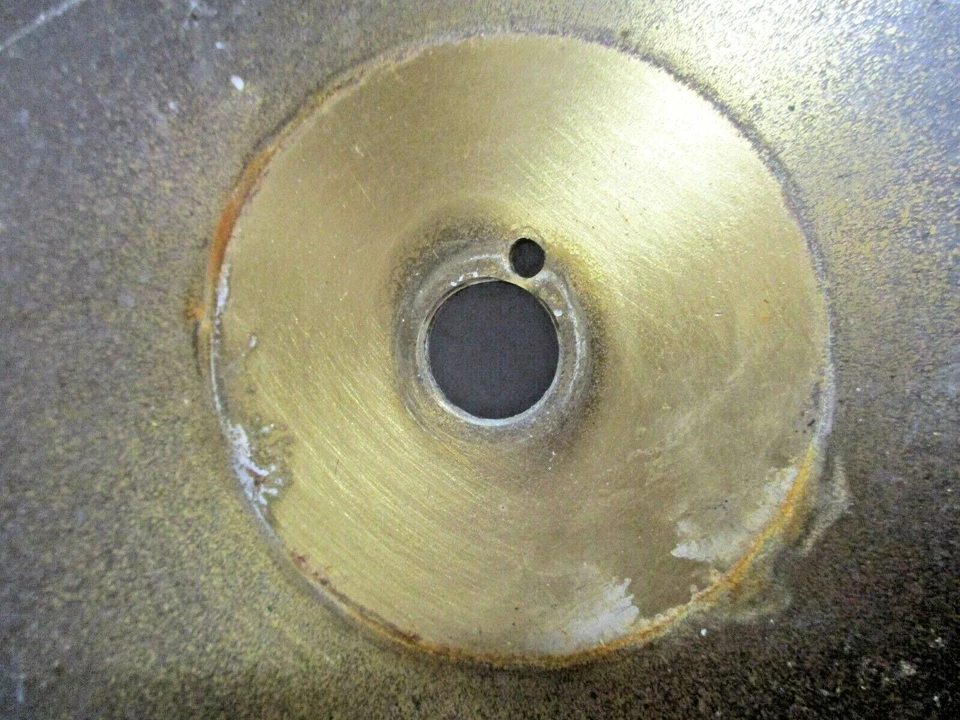 Vintage 8" Maritime Alarm Bell Cover Gong SOLID BRASS 2.5 Lbs HEAVY PATINA - Image 4 of 4