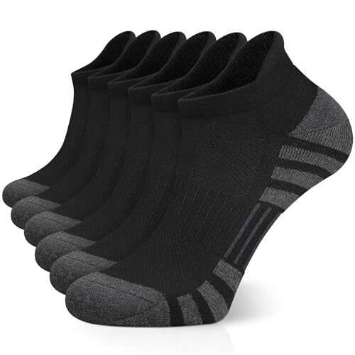 Ankle Athletic Running Socks Cushioned Breathable Low Cut Sports Tab Socks fo...