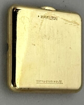 Hamilton 747 Watch Vintage 10K Gold Plated Not Working  display picture 3