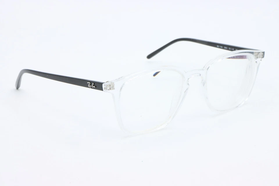 NUEVAS GAFAS RAY BAN RB 7185 5943 MONTURAS AUTÉNTICAS TRANSPARENTES 52-18 Foto 3 de 4