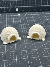  2-Pack N Scale (1:160) Igloos- Winter Accessories for Model Railroad Layouts