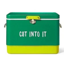 Tabitha Brown Hardsided Cooler Get Into It 54 quart Steel Plastic Holds 80 Cans