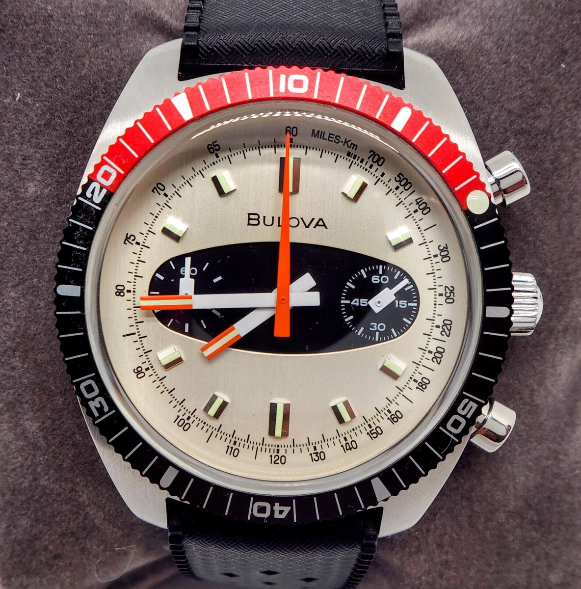 Bulova Men s Archive 98A252 Surfboard Series Chronograph Silicone