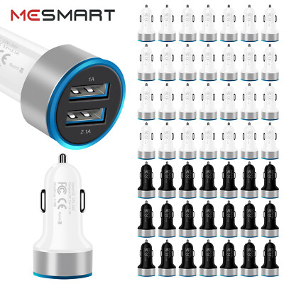 US 3.1A Dual USB C Fast Charging Adapter Cigarette Lighter Car Charger Bulk Lot