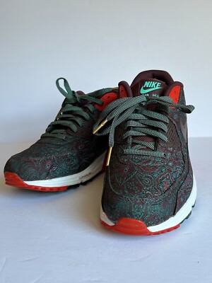 NIKE Air Max Lunar 90 Premium QS SUIT & TIE SIZE 11 Burgundy