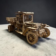 UGears Truck "UGM-11" Wooden 3D Mechanical Puzzle Kit DAMAGED BOX 33 OFF