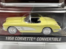 Greenlight Speed Barrett Jackson 1958 Corvette Convertible, Yellow, 1:64, NIB