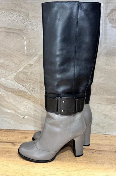 Women Karl Lagerfeld Boots Black Leather 4
