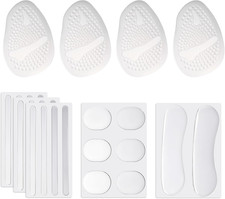 26PCS Clear Silicone Heel Pads, Anti-Blister Non-Slip Shoe Inserts for Women Men