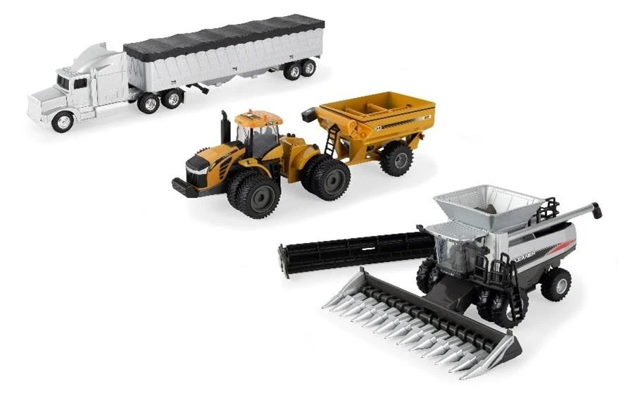 New Holland Harvesting CR9.90 Combine T9.645 Tractor Cart & Truck 7 Pc Set 1/64 - Image 2 of 4