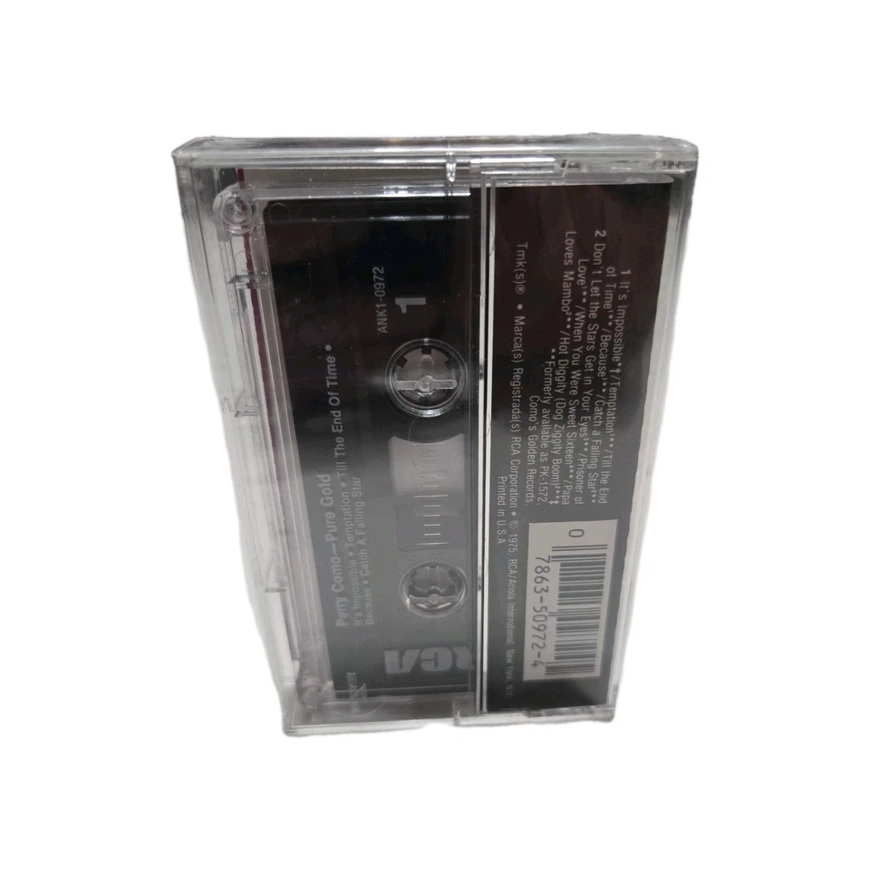 NEW Sealed Perry Como Pure Gold Cassette tape 1975 RCA - Image 2 of 4