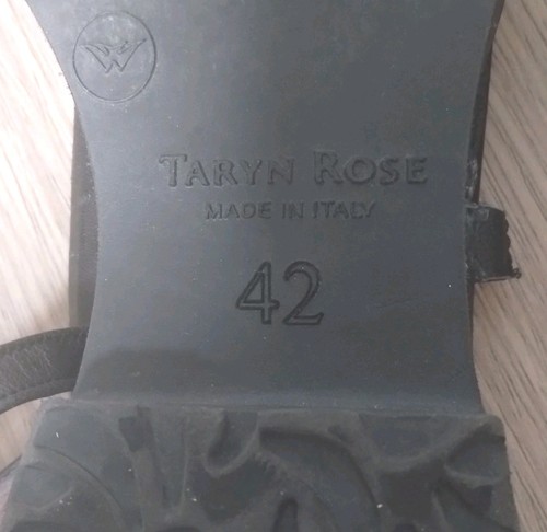 Taryn Rose Taylor schwarze Leder-Sandalen mit klobiger Sohle Größe 42 EU 11,5 US - Bild 7 von 7