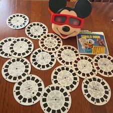 View-Master Disney Mickey Mouse Face 3D Viewer with Vintage Reels Pooh Donald