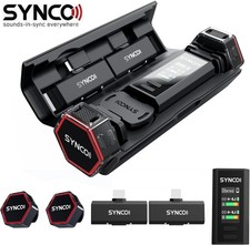 SYNCO G4 2.4G Wireless Lavalier Microphone System for Camera Smartphone iPhone