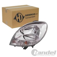 Diederichs Halogen Scheinwerfer Chrom Links Passend FüR Renault Kangoo | 4413685