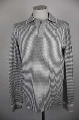 CONTE OF FLORENCE HERREN POLOSHIRT M MAN BAUMWOLLE LANGARM CASUAL VINTAGE TAG