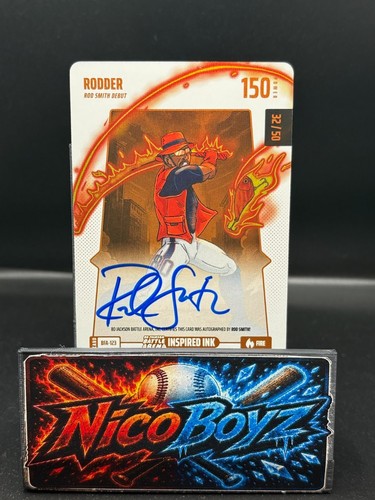2024 Bo Jackson Battle Arena Rodder Fire Inspired Ink Battlefoil #BFA-123