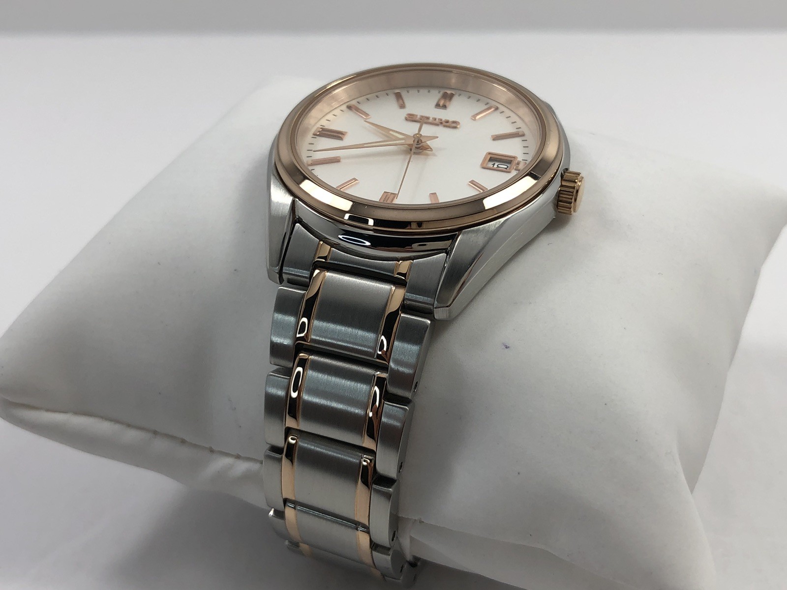 Seiko Essentials Quartz Silver Dial Two Tone Stai… - image 5