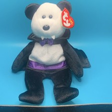 TY Beanie Baby Babies Count the Halloween Bear Vampire Plush Style 40116