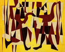 Carlos Mérida Art Poster or Rolled Canvas Print "El Mensaje"