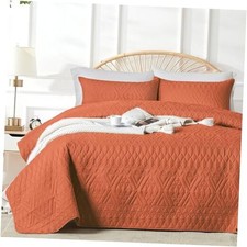 Size Quilt Bedding Set,Burnt Orange Lightweight Full/Queen 9h-burnt Orange