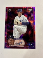 2023 Topps Chrome Update Magenta Purple Lava Lamp Ref #USC201 Gavin Stone /299