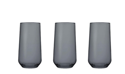 Allegra Trinkglas Schwarz 3er Set - 470 ml