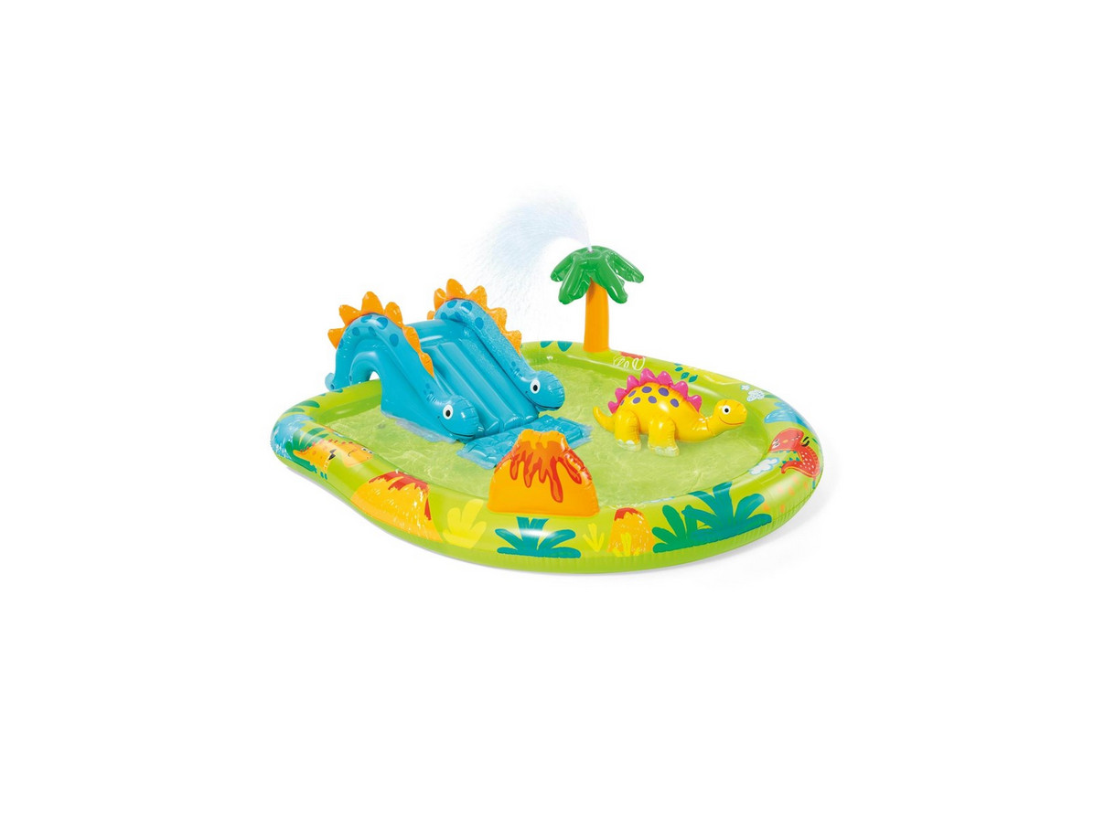 Intex 57166NP Spielplatz klein Dino dinausore Aufblasbares Spielfeld, Mehrfarbig - Image 2