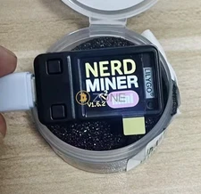 NerdMiner Mini V2.0 T-QT Pro With Shell BTC Crypto Solo Lottery USA SELLER 58K/S