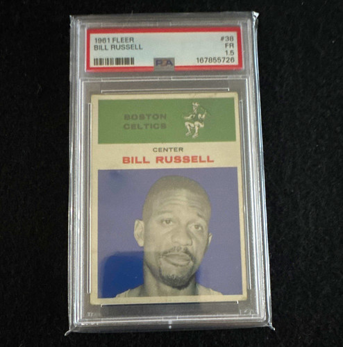 Fleer 1961 Bill Russell #38 Boston Celtics Basketball Card PSA Graded