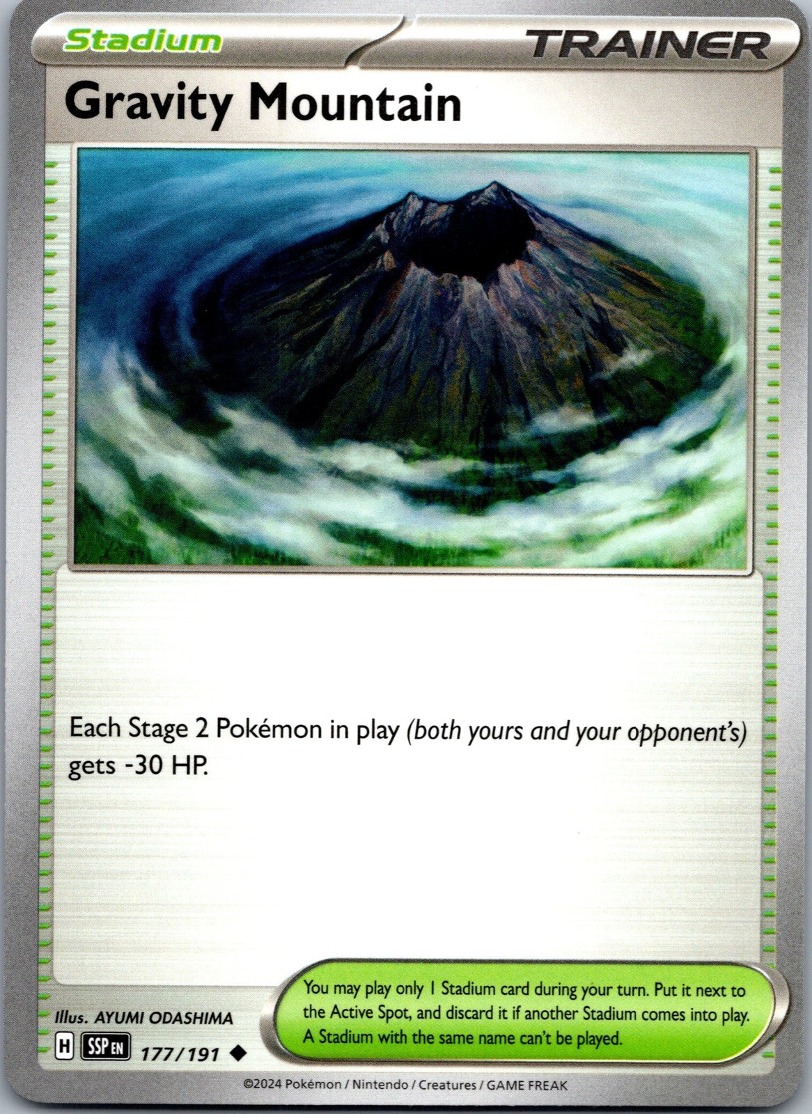 Gravity Mountain Normal SV08: Surging Sparks 177/191 NM