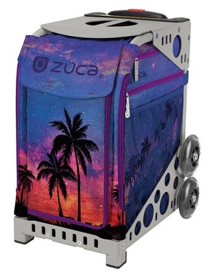 Zuca Island Life Sport Insert Bag Gray Frame Flashing Wheels