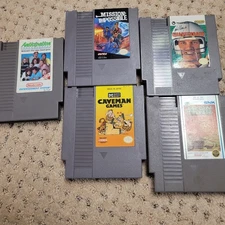 Nintendo NES 5 Game Lot,John Elway,video Games,data East,snk,
