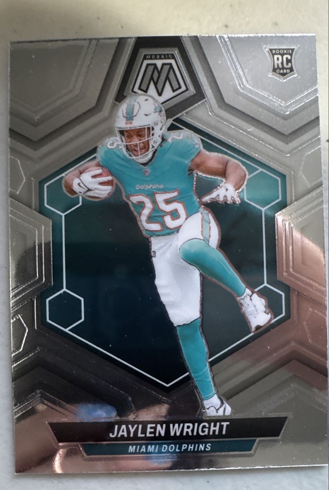 2024 Panini Mosaic - Rookies Jaylen Wright #383 Silver Prizm (RC)