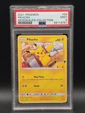 PIKACHU 2021 POKÉMON 25/25 MCDONALD’S COLLECTION PSA 9 on eBay