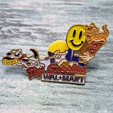 Walmart Employee Associate Pin - Smiley Pet Supplies Dog Cat Kitten Puppy