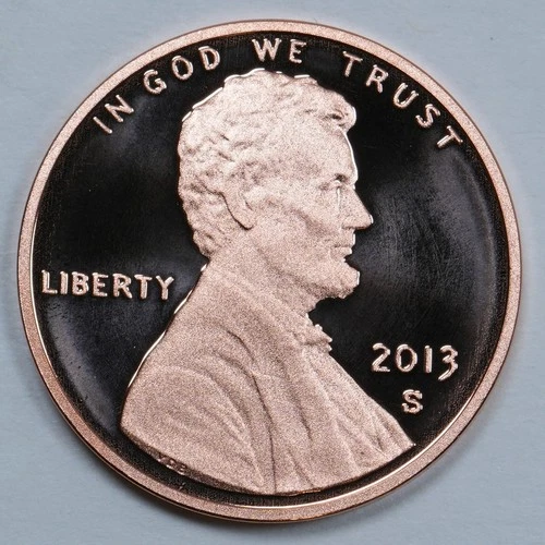 2013-S Lincoln Shield Cent Proof — photo from the most recent tracked eBay sale