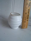 ANTIQUE WHITE MILK GLASS BEEHIVE STYLE MINIATURE LIGHT LAMP SHADE