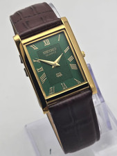 Vintage Classic Seiko Slim Mens Leather Strap...