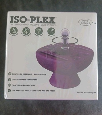 Hemper ISO-Plex Cleaning Station Tool Stand Waste Container Purple Isoplex NIB