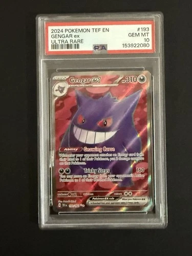 Pokémon TCG Gengar EX Temporal Forces Ultra Rare Card 104/162 PSA 10