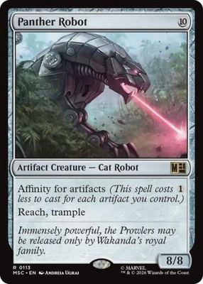#ad #ad Panther Robot NM Commander: Marvel Super Heroes MTG $10.61