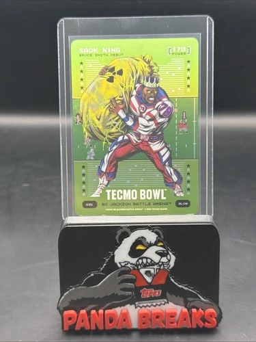 2026 Bo Jackson Battle Arena Tecmo Sack King Green Glow Power 170 Bruce Smith