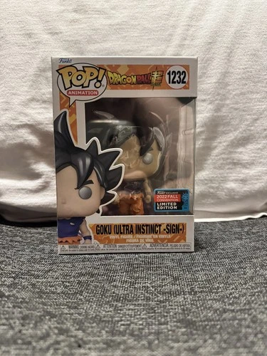 Funko Pop! Dragon Ball Z Super #1232 Goku Ultra Instinct Sign NYCC 2022 Original