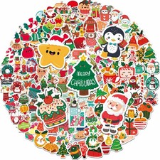 150 PCS Cute Christmas Stickers, Water Bottle Stickers for Kids, Vinyl Waterp...