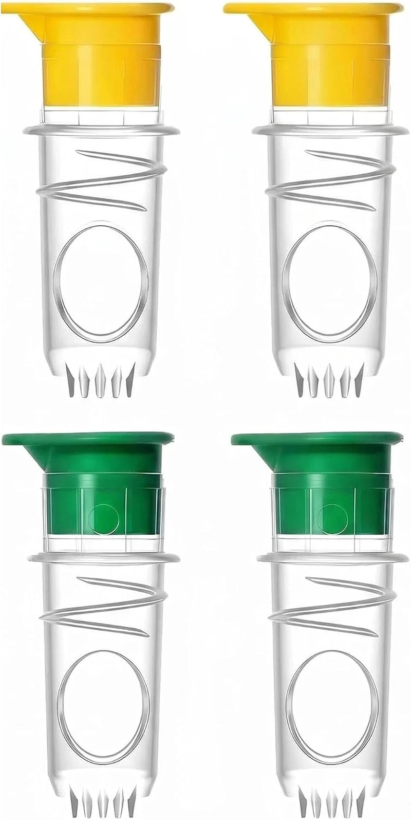 4 Pieces Lemon Squeezer Small - Portable Plastic Lime Squeezer Manual Citrus Jui