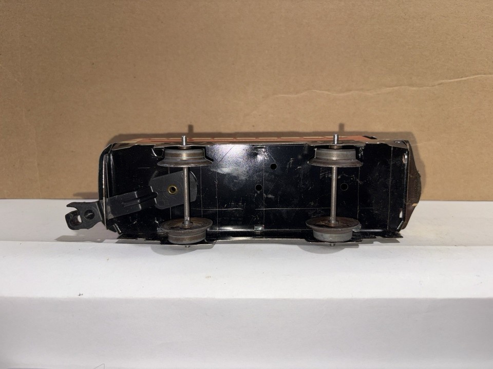 Marx PULLMAN OBSERVATION Passenger Tin Train Car. Tin Rail. Knuckle ...