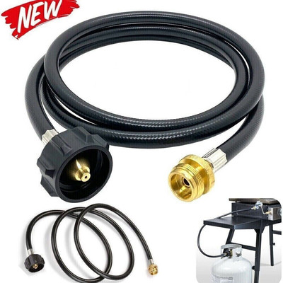 #ad 6FT Propane Adapter Hose LP Tank 1lb to 20lb Converter For QCC1 Type Gas Grill $11.49