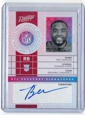 2024 Panini Prestige NFL Passport Signatures Trey Benson #NPS-TBN Rookie Auto RC
